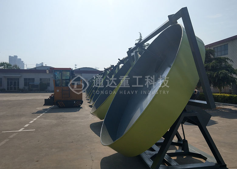 圓盤造粒機(jī)發(fā)貨現(xiàn)場
